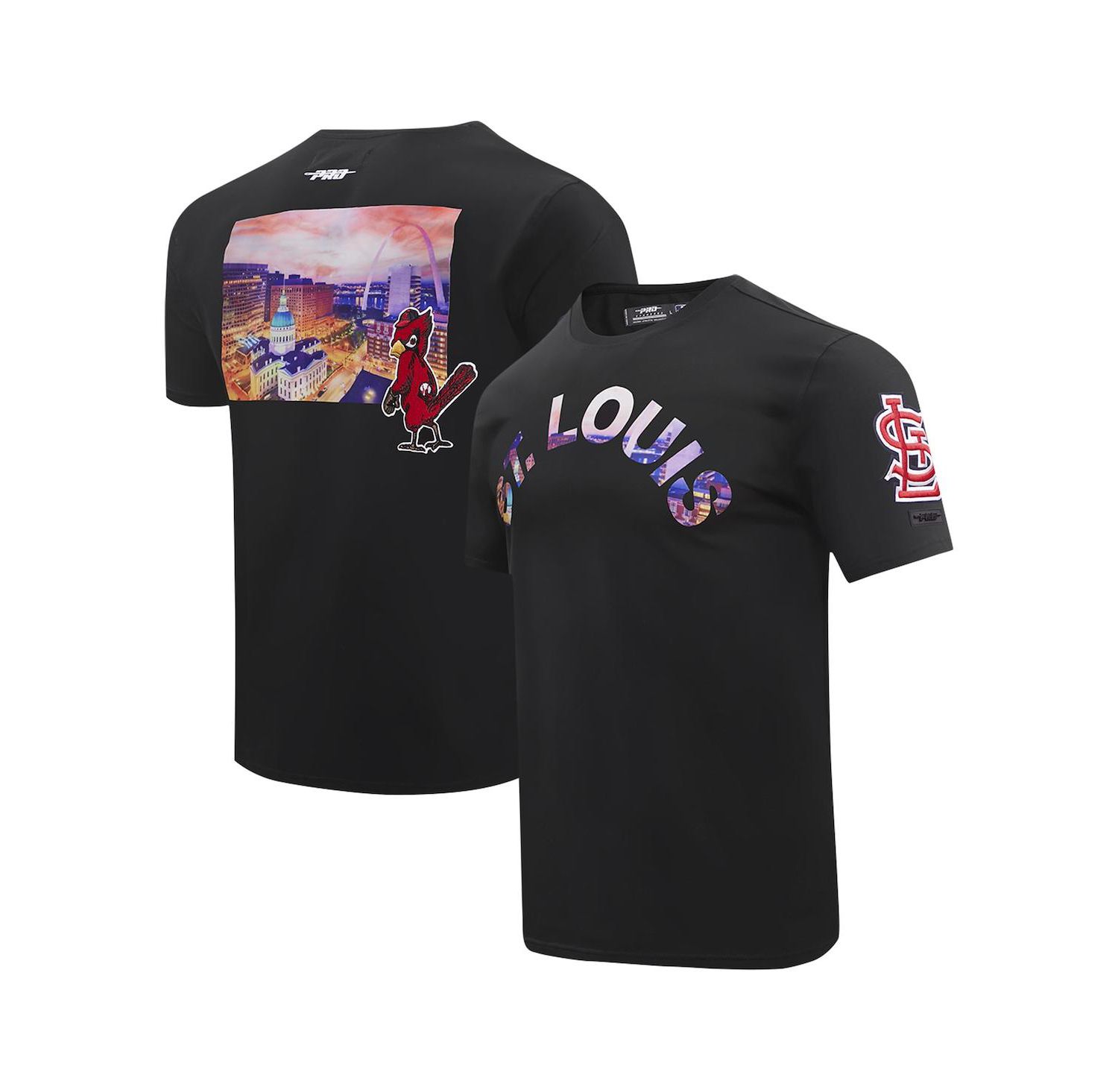 Men's Black St. Louis Cardinals Cityscape T-Shirt