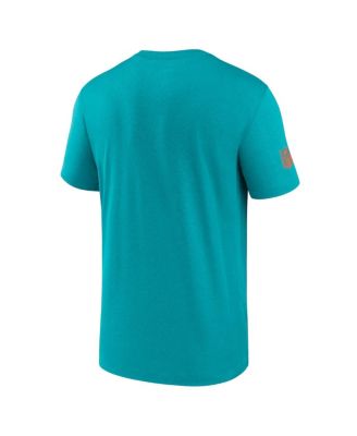 Men's Aqua Miami Dolphins Sideline Legend Performance T-Shirt