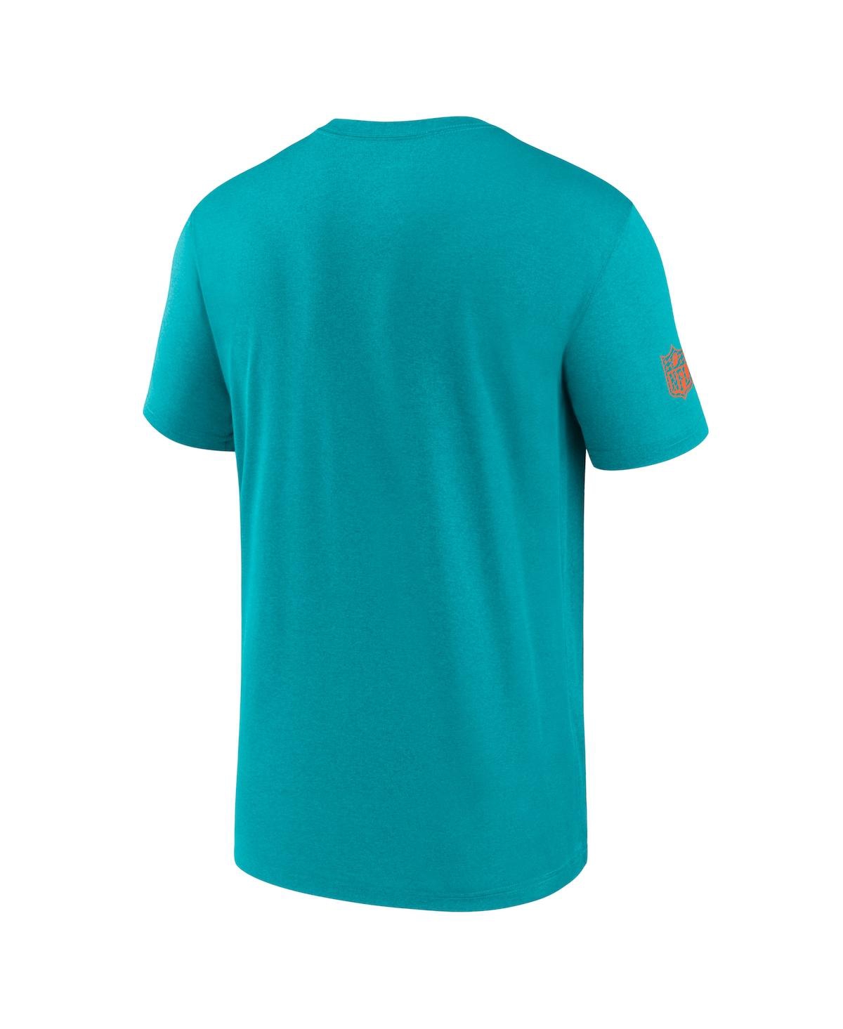 Nike Men's Aqua Miami Dolphins Sideline Legend Performance T-shirt In Aqua