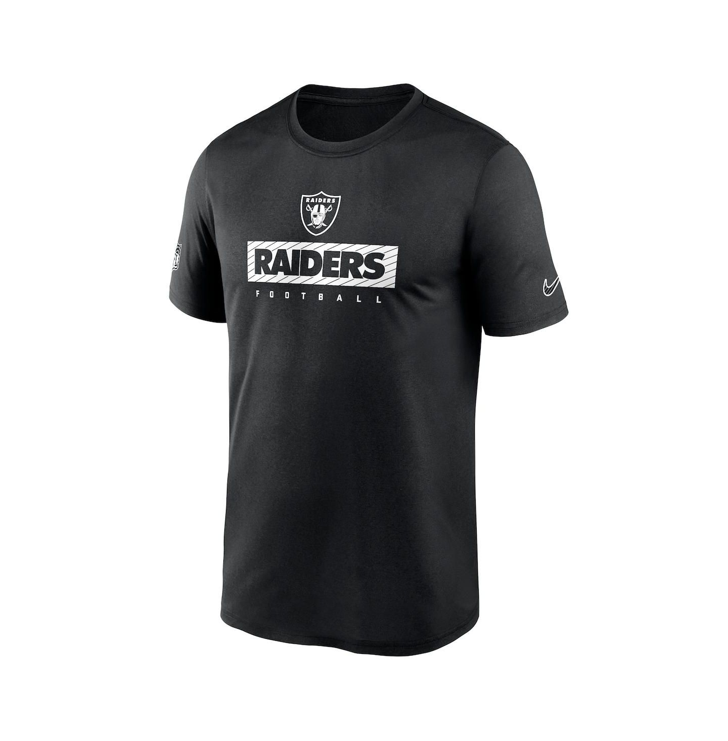 Мужская футболка Nike Black Las Vegas Raiders Sideline Legend Performance — фото 3
