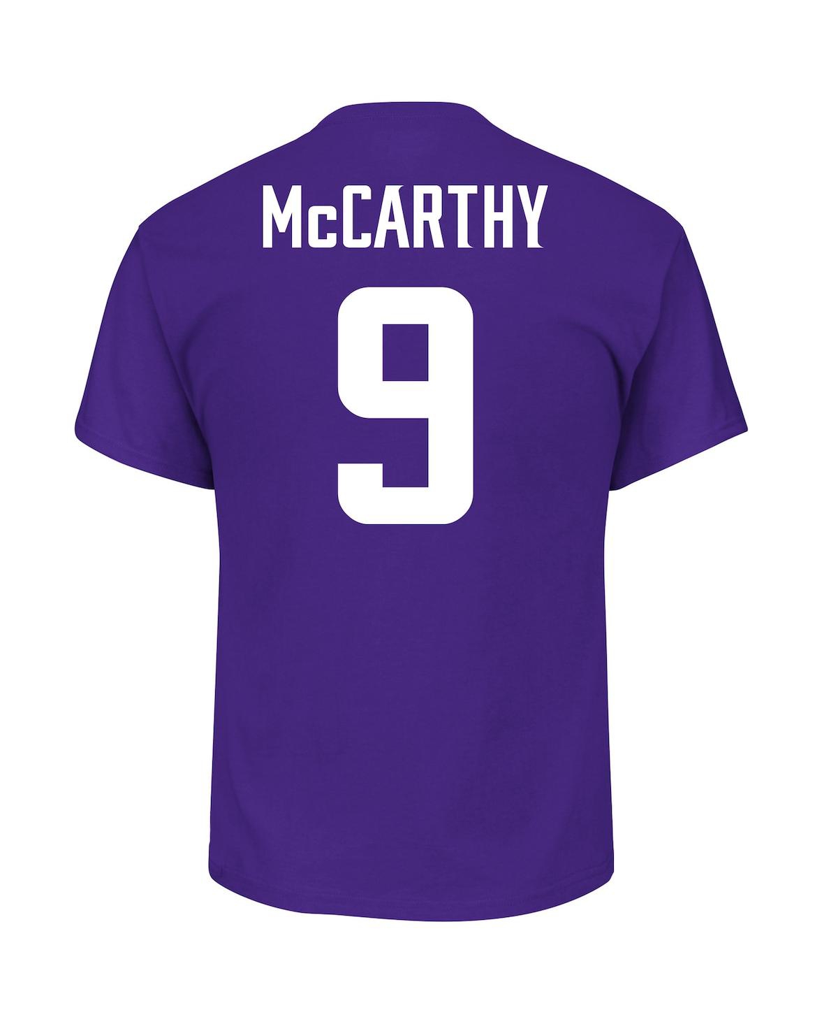 Fanatics Men's J.j. Mccarthy Purple Minnesota Vikings 2024 Nfl Draft First Round Pick Big Tall Name Number T- In Purple