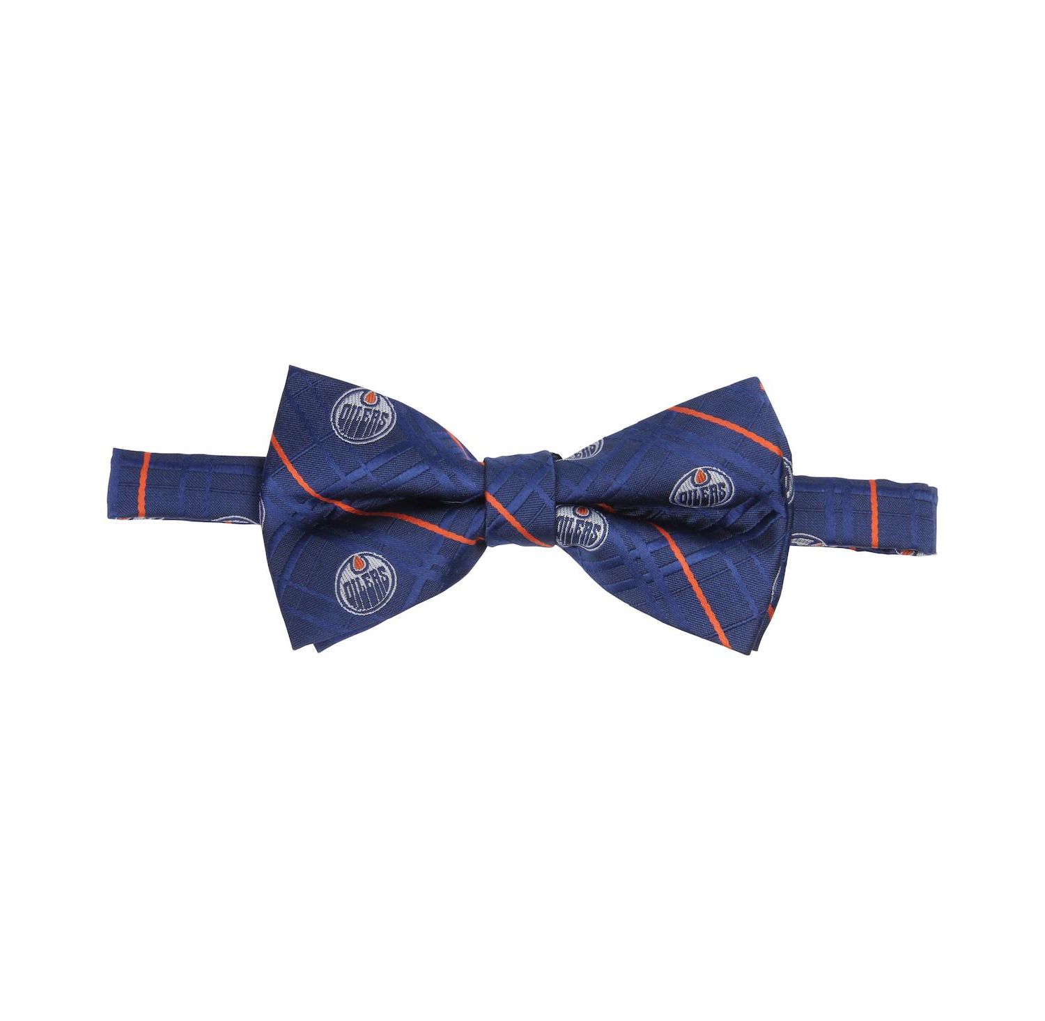Men's Navy Edmonton Oilers Oxford Bow Tie