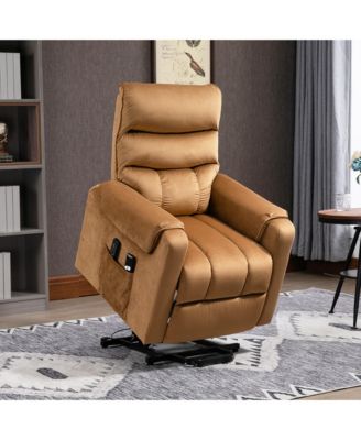 Upholste Massage Recliner Power Lift Vibrating Lounge Chair,