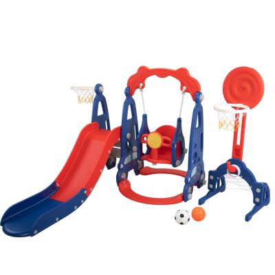 Streamdale Toddler Playset Slide, Swing, Ball Games (5-in-1)