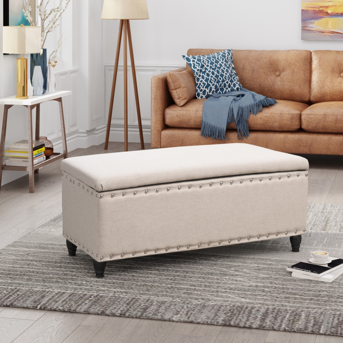 Simplie Fun Versatile Storage Ottoman for Every Home (Easy Assembly)