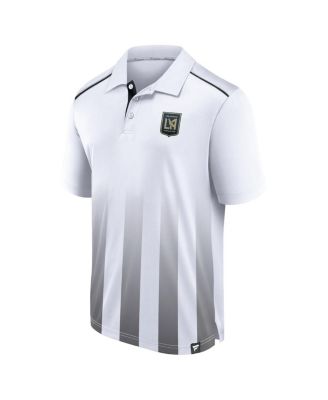 Men's White LAFC Line Up Fade Polo Shirt