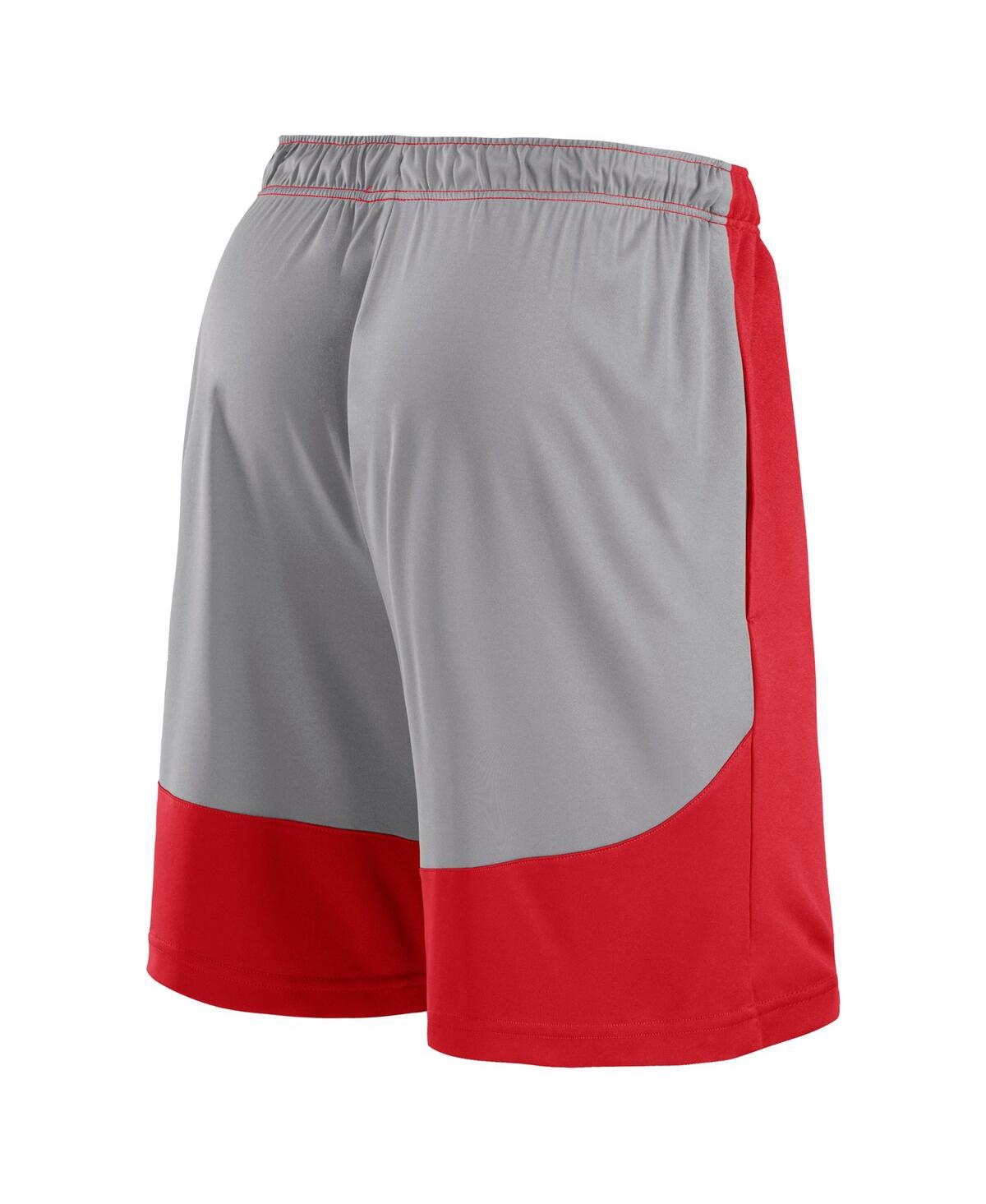 Fanatics Men'sGray St. Louis Cardinals Go Hard Shorts - Red, Gray