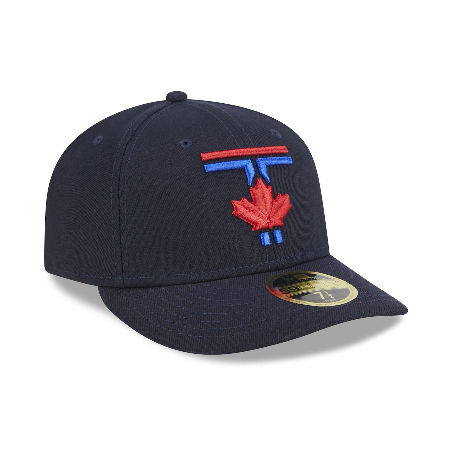 Мужская кепка New Era Royal Toronto Blue Jays 2024 City Connect Low Profile 59FIFTY Fitted Hat — фото 3