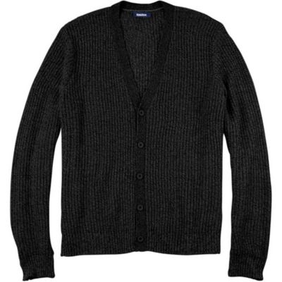 Big & Tall Shaker Knit V-Neck Cardigan Sweater