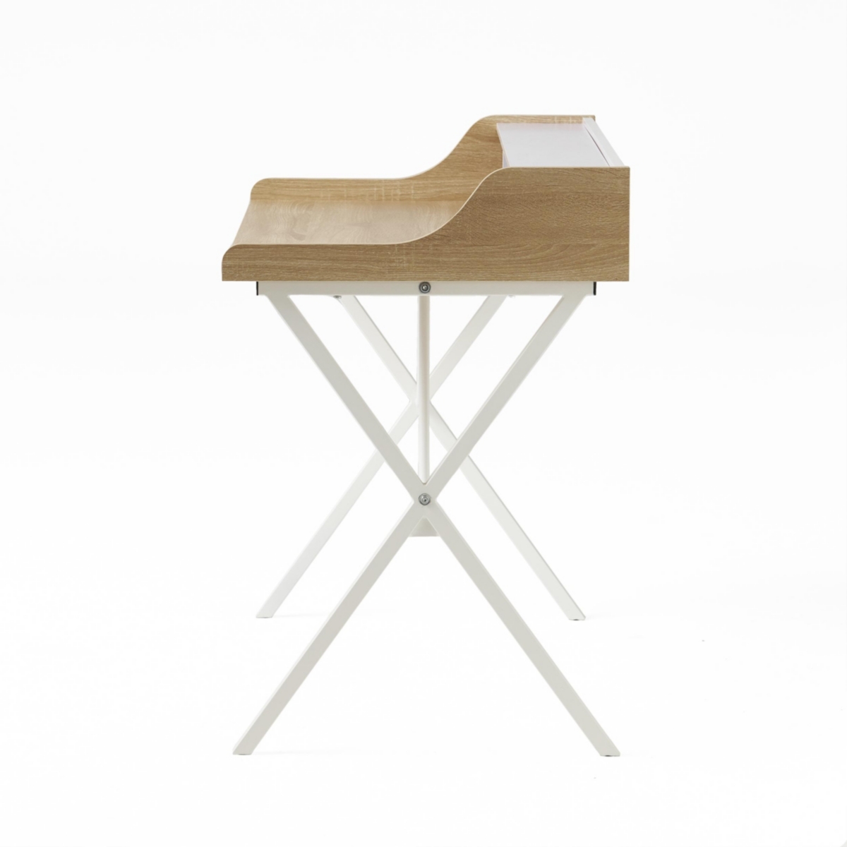 Streamdale Furniture Modern Computer Desk with Storage and Durable Iron Legs