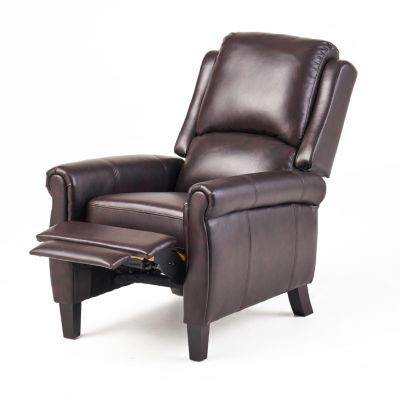 Memphis PU Leather Club Chair, Espresso Finish