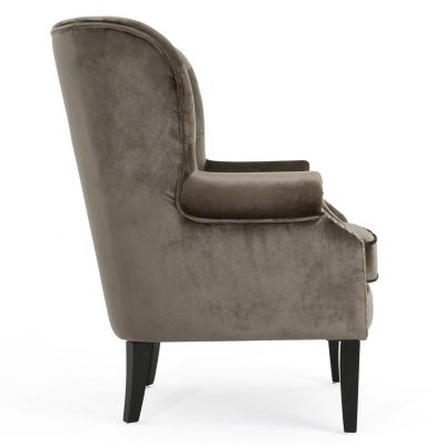 Streamdale Exceedingly Comfortable Velvet Club Chair with Handcrafted Detail