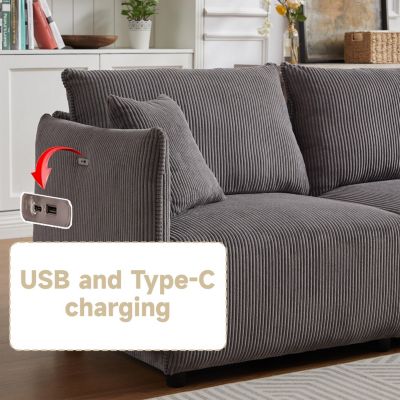 Versatile Comfort Modern & Customizable Modular Corduroy Sofa