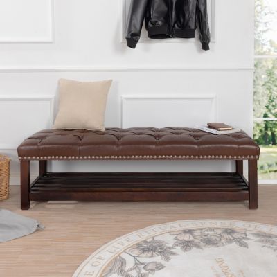  Comfortable and Stylish Wooden Bench with Durable Construction
