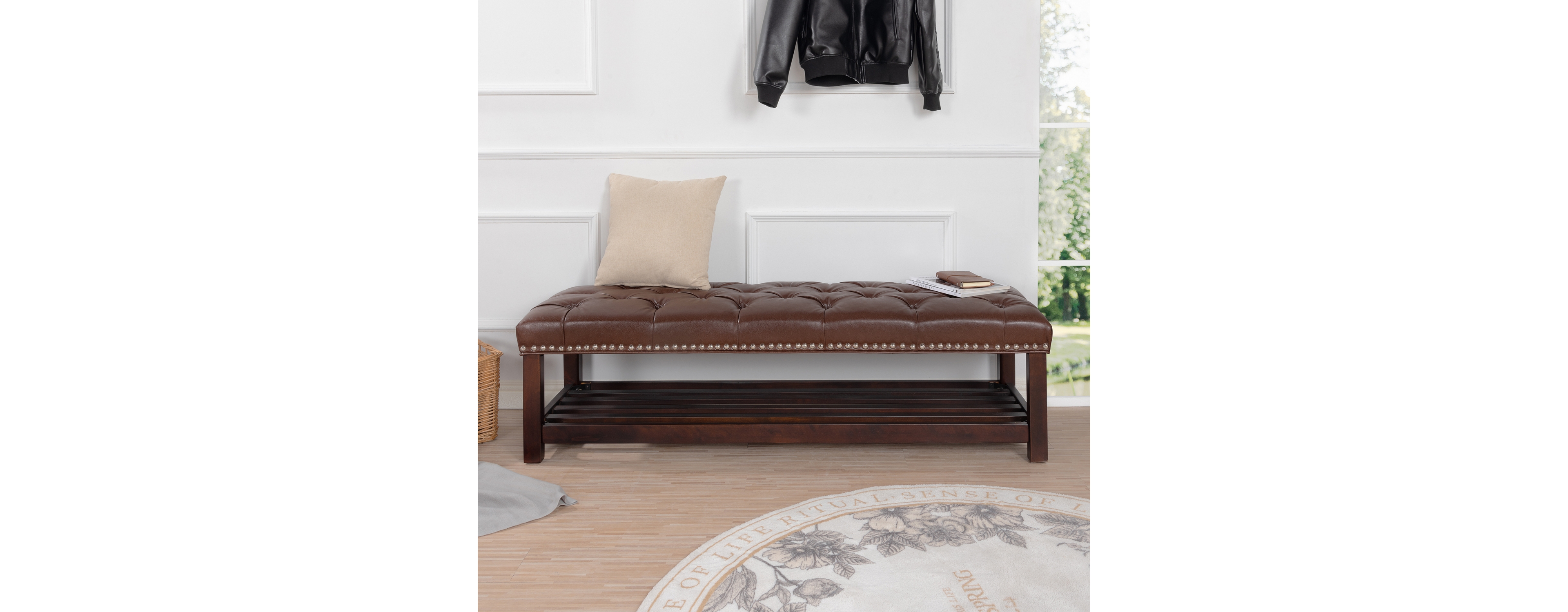 Streamdale Furniture Comfortable and Stylish Wooden Bench with Durable Construction