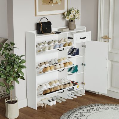 Premium Shoe Cabinet with Ample Storage and Dust Protection