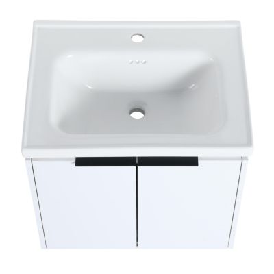 24" Soft Close Vanity with Sink for Small Bathrooms
