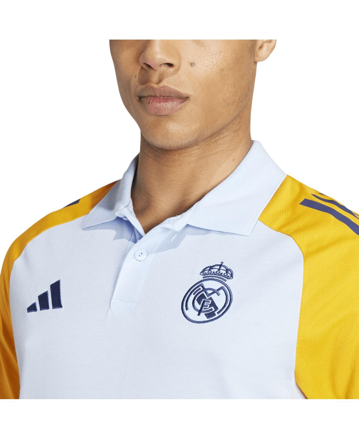 Adidas Men'sReal Madrid Tiro 24 Polo Shirt - Light Blue