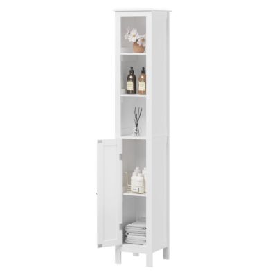 67"Tall MDF Adjustable Shelf Versatile Multi-Purpose Storage Cabinet