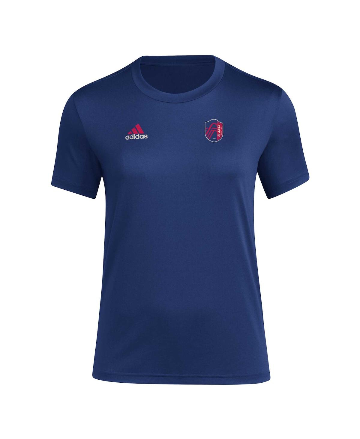 Adidas Women'sSt. Louis City Sc Local Stoic T-Shirt - Navy