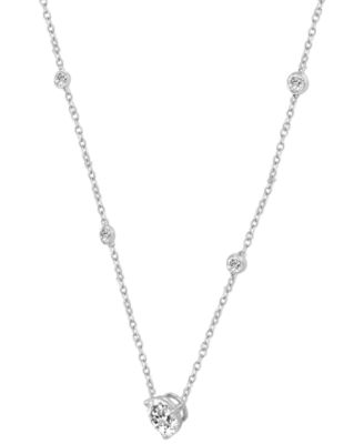 Lab Grown Diamond Collar Necklace (3 ct. t.w.) in 14k White Gold, 16" + 1" extender