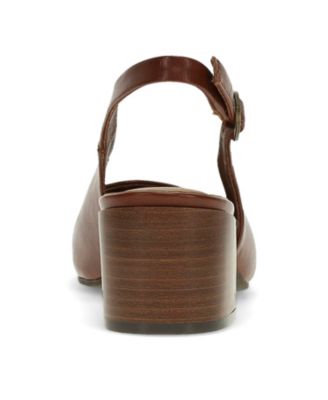 Women's Ester Block Heel Slingback Pumps