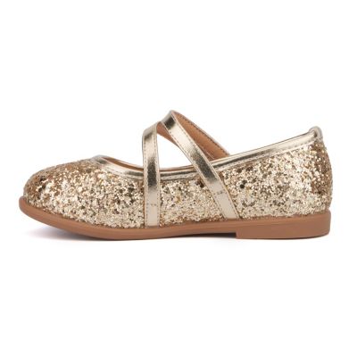 Little Girls Princess Heart Mary Jane Flat