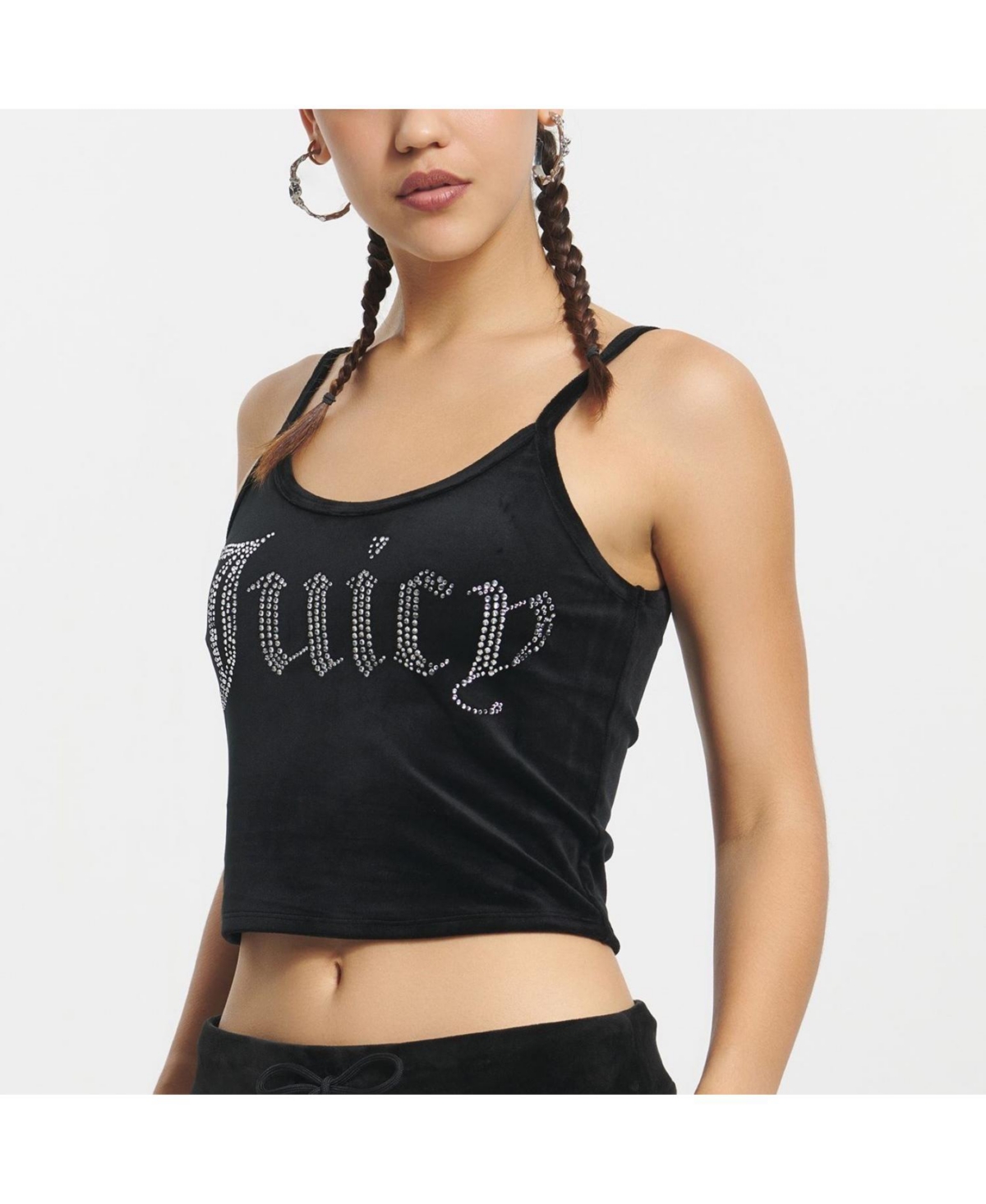 Juicy Couture Women's Basic Fitted Cropped Tank