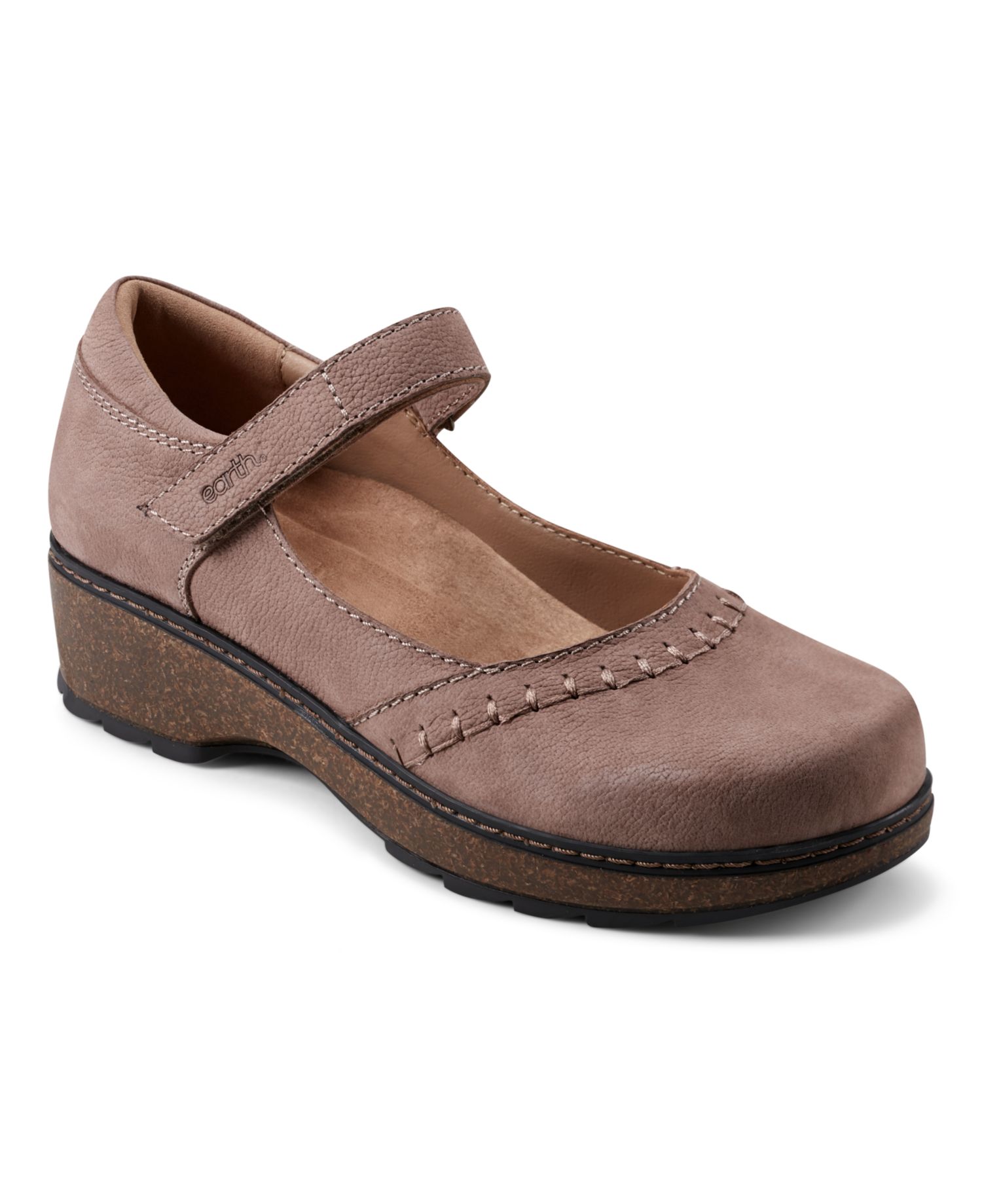 Women's Kalece Leather Stitched Mary Jane Flats