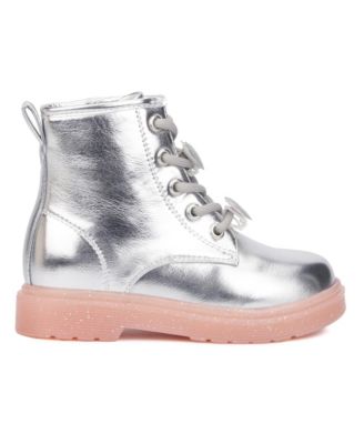 Little Girls Space Case Combat Boots