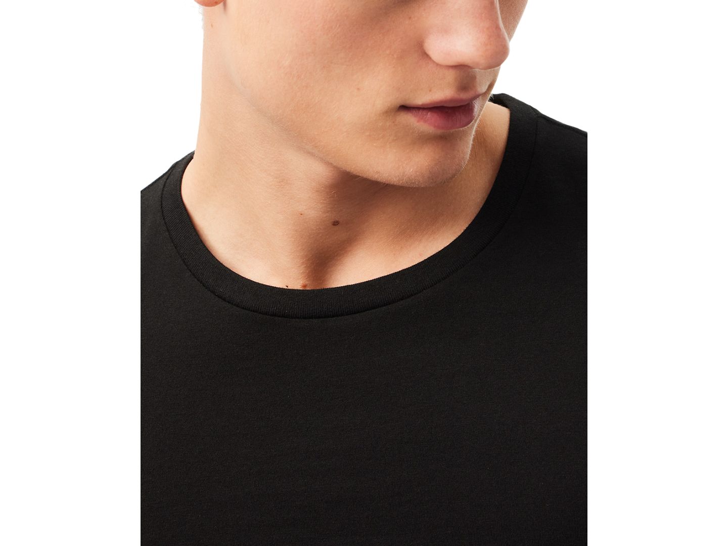 Бельё Undershirts для мужчин, круглый вырез, 3 шт. — Lacoste, цвет: Чёрный — фото 3