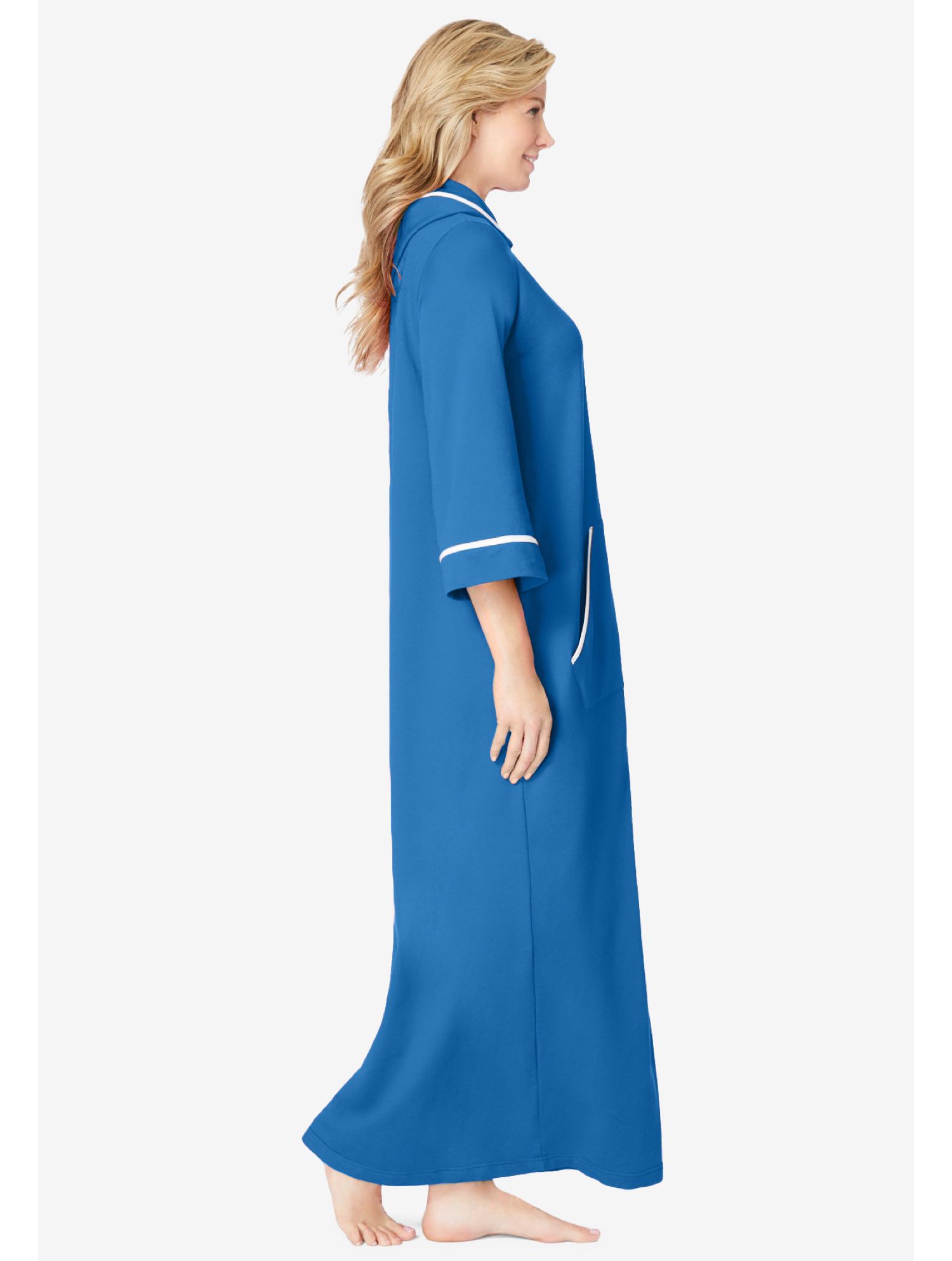 Plus Size Plus Long French Terry Robe