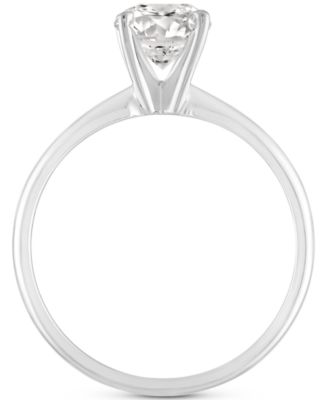 GIA Certified Diamond Solitaire Engagement Ring (1-1/2 ct. t.w.) in 14k White Gold