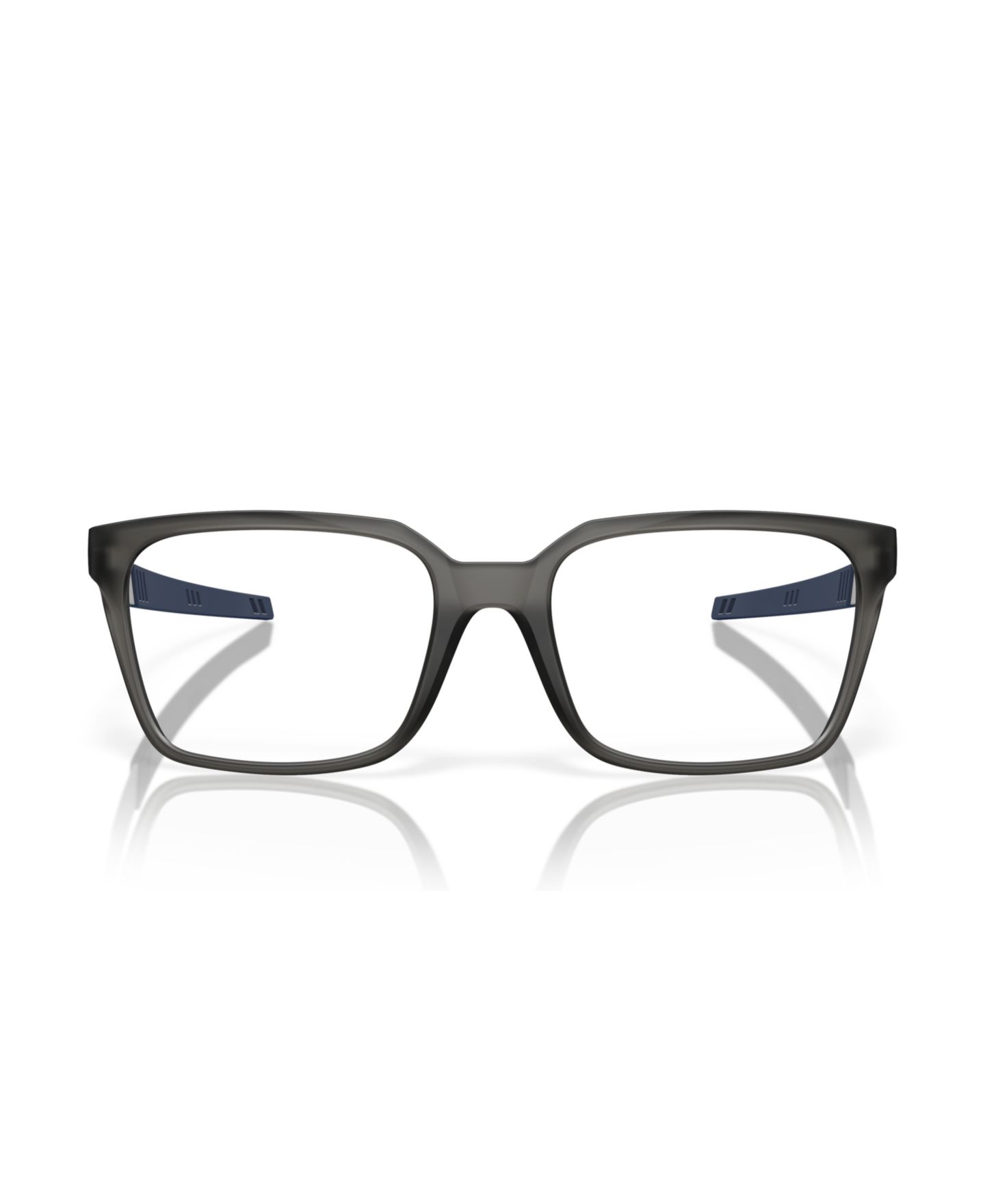Мужские очки Celine Oakley Man Rectangle Plastic OX8180F Dehaven (Low Bridge Fit) Eyeglasses, цвет: Атласный серый дымчатый — фото 2