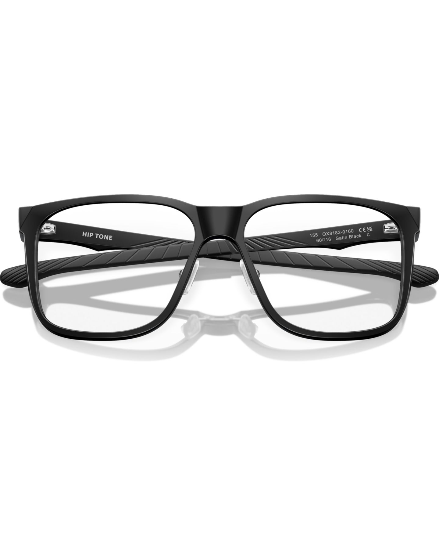 Мужские очки Oakley Man Square Plastic OX8182 Hip Tone Eyeglasses, цвет: Атласный чёрный — фото 5