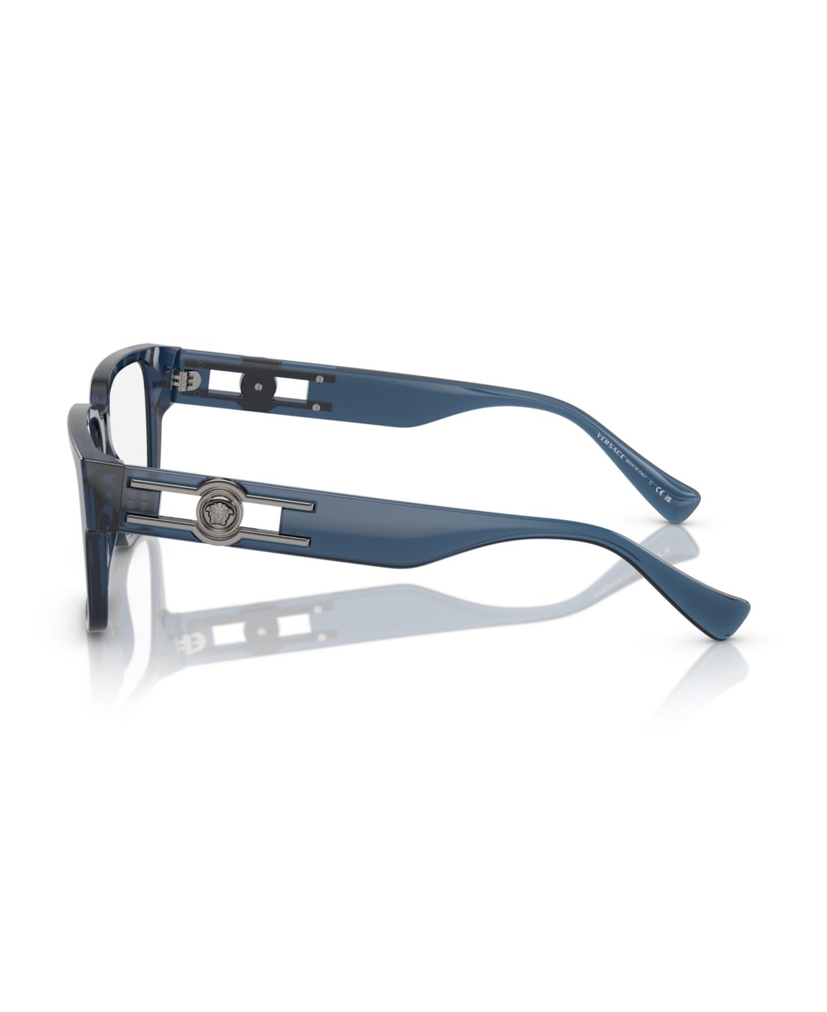 Versace Men's Eyeglasses, Ve3346 In Blue Transparent