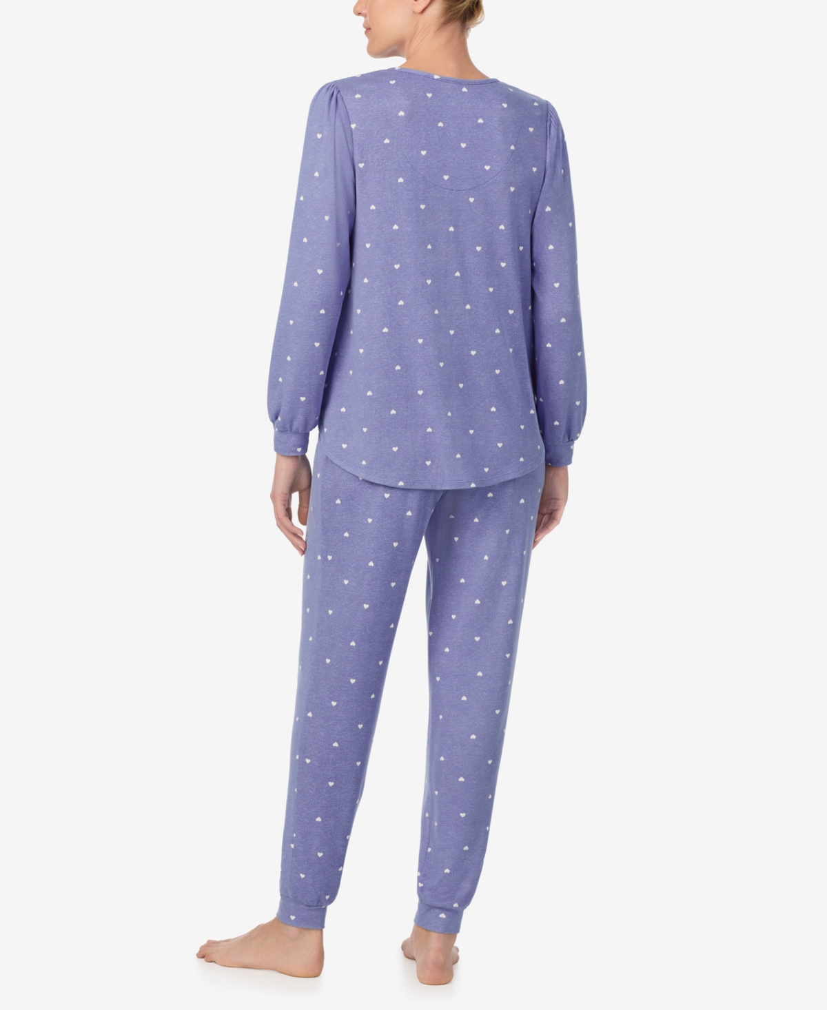 Ellen Tracy Women's Printed Long-Sleeve Pajama Set