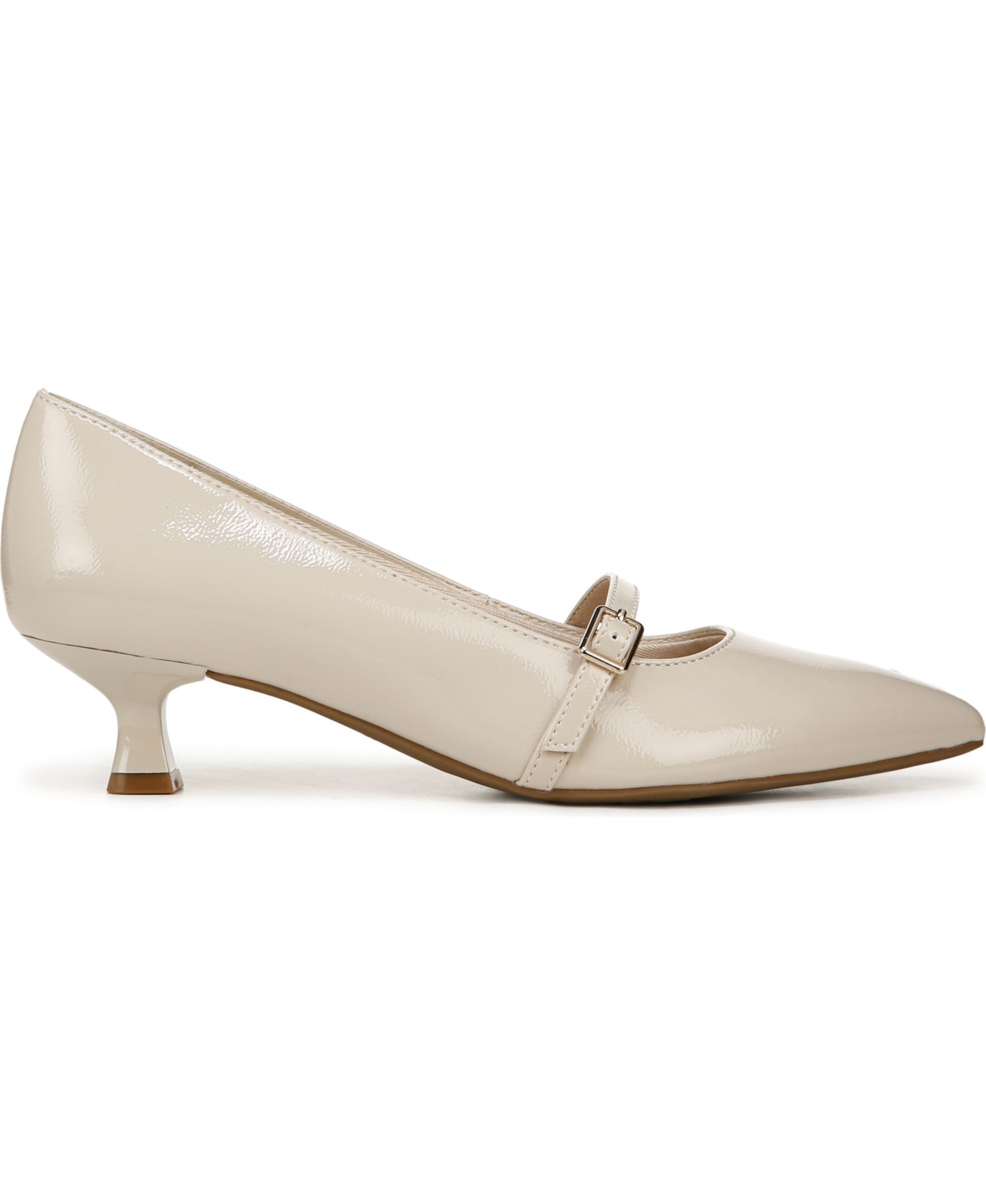 Women's Madelyn Mary Jane Pointed Toe Kitten Heel Pumps