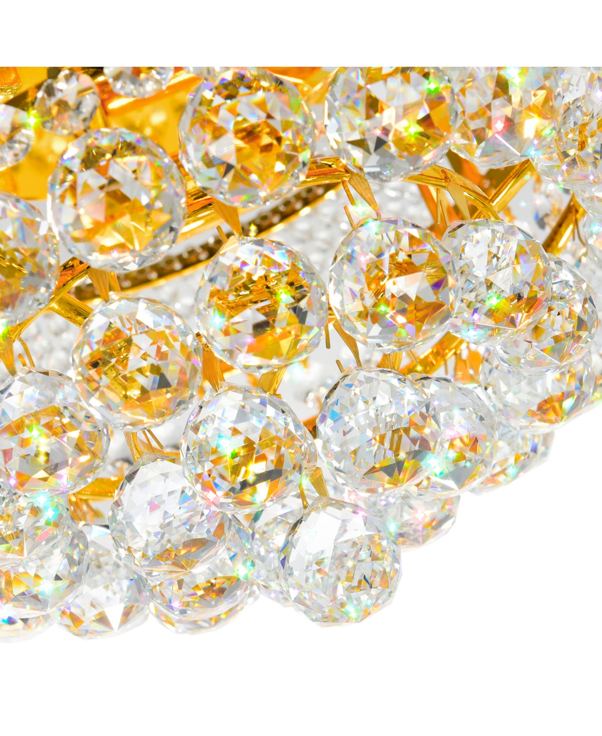 Cwi Lighting Empire 3 Light Flush Mount In Gold