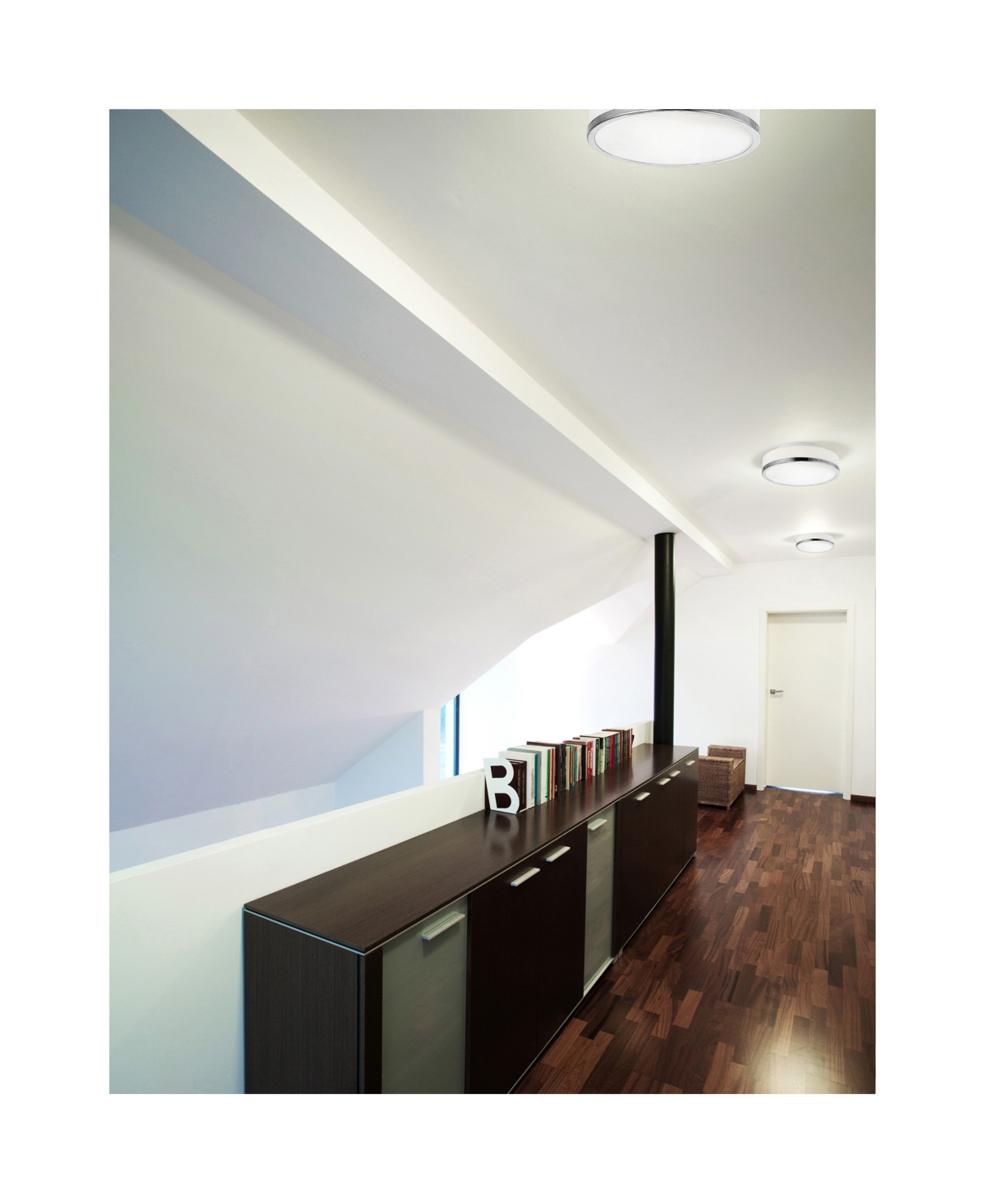 CWI LIGHTING FROSTED 2 LIGHT DRUM SHADE FLUSH MOUNT 