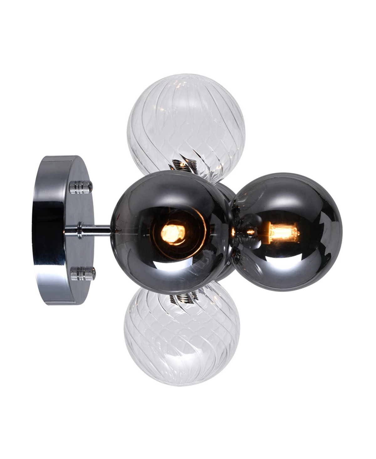 Cwi Lighting Pallocino 3 Light Sconce In Chrome