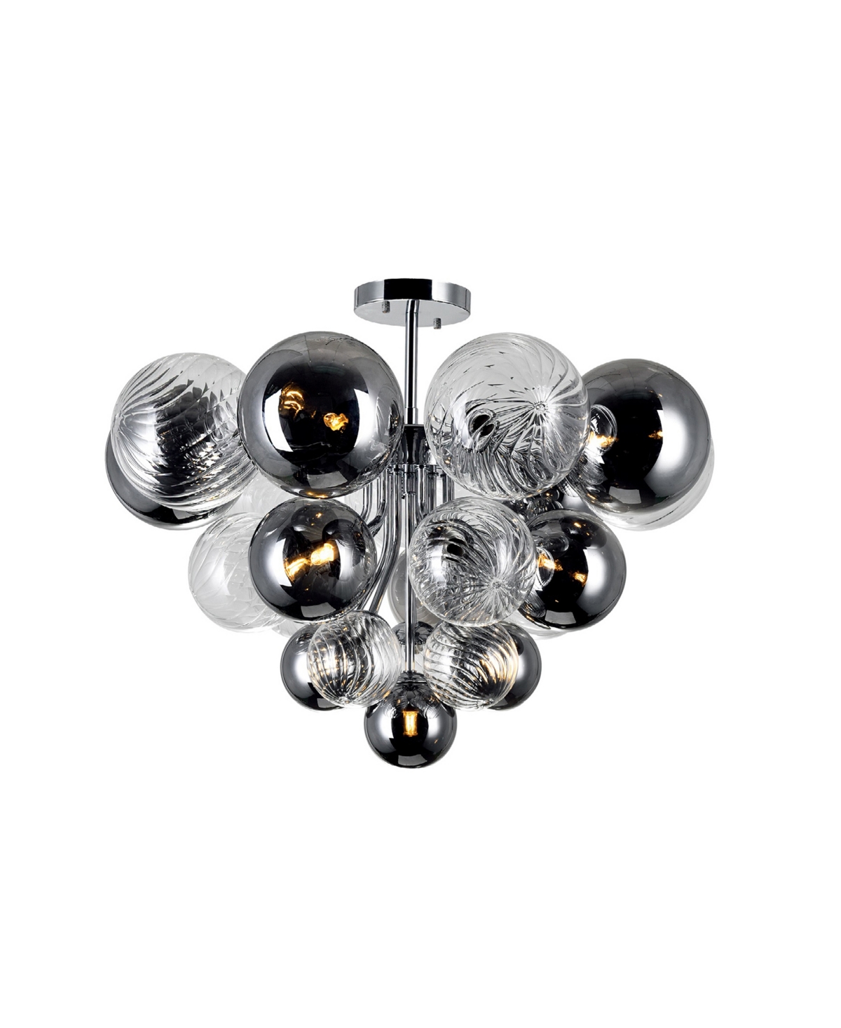 CWI LIGHTING PALLOCINO 10 LIGHT FLUSH MOUNT 