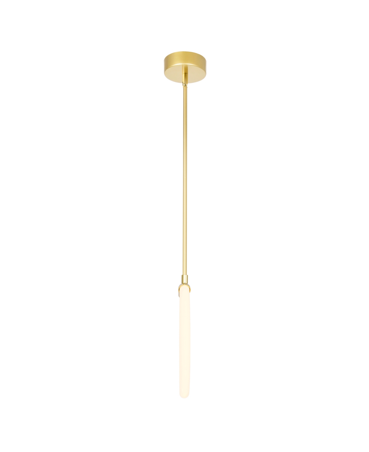 Cwi Lighting Hoops 1 Light Led Pendant In Satin Gold