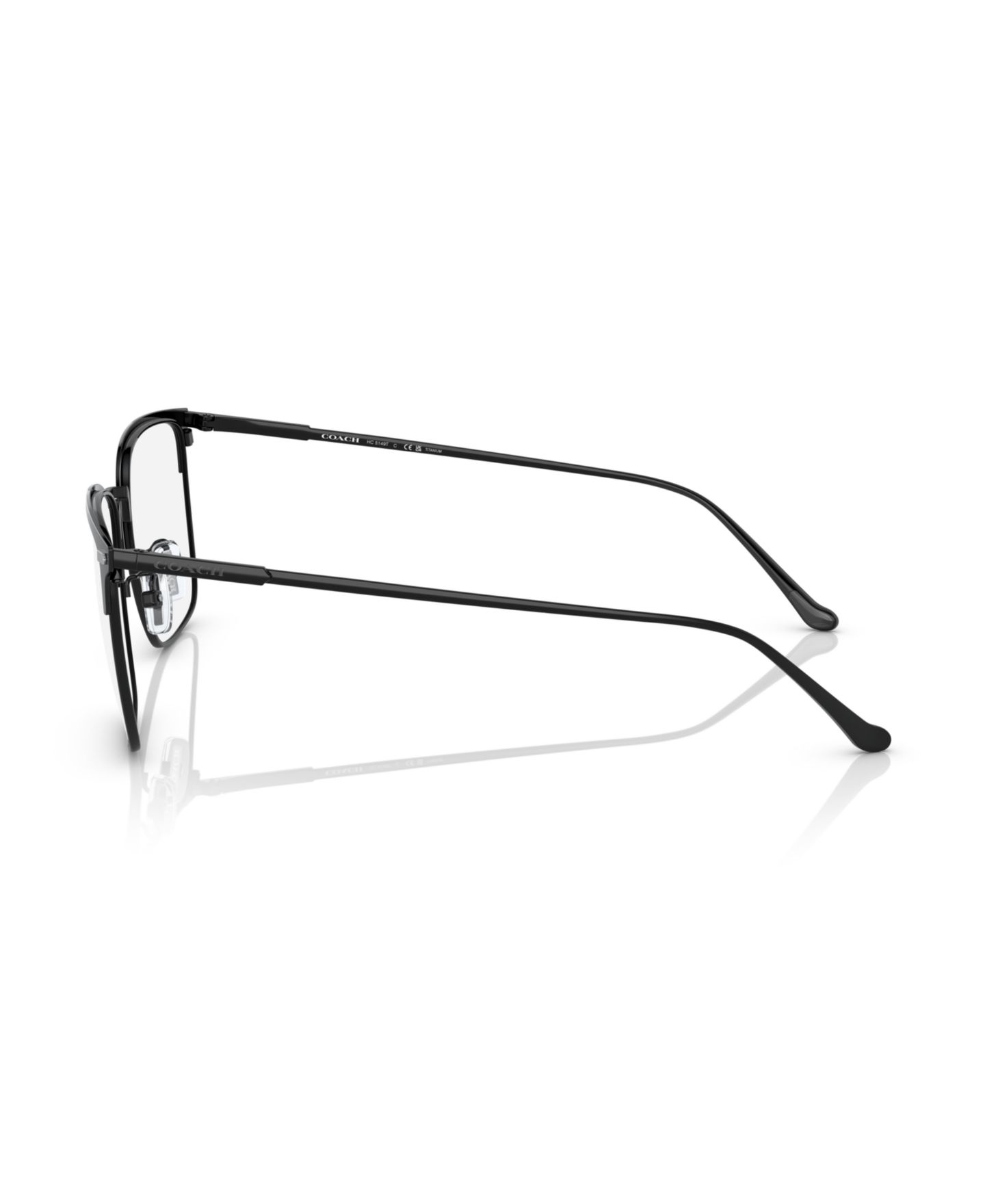 Мужские очки Coach Man Square Titanium HC5149T Eyeglasses, цвет: Чёрный — фото 3