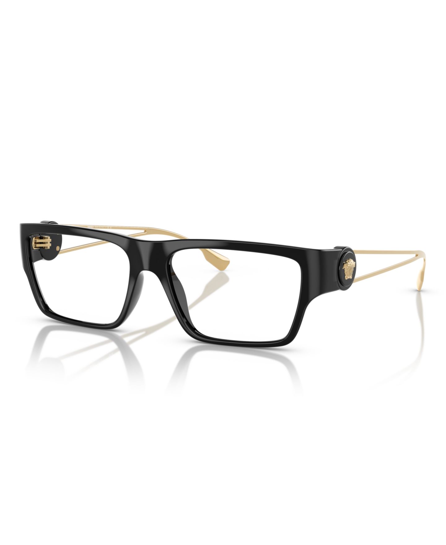 Мужские очки Versace Man Rectangle Plastic VE3359 Eyeglasses, цвет: Чёрный — фото 1