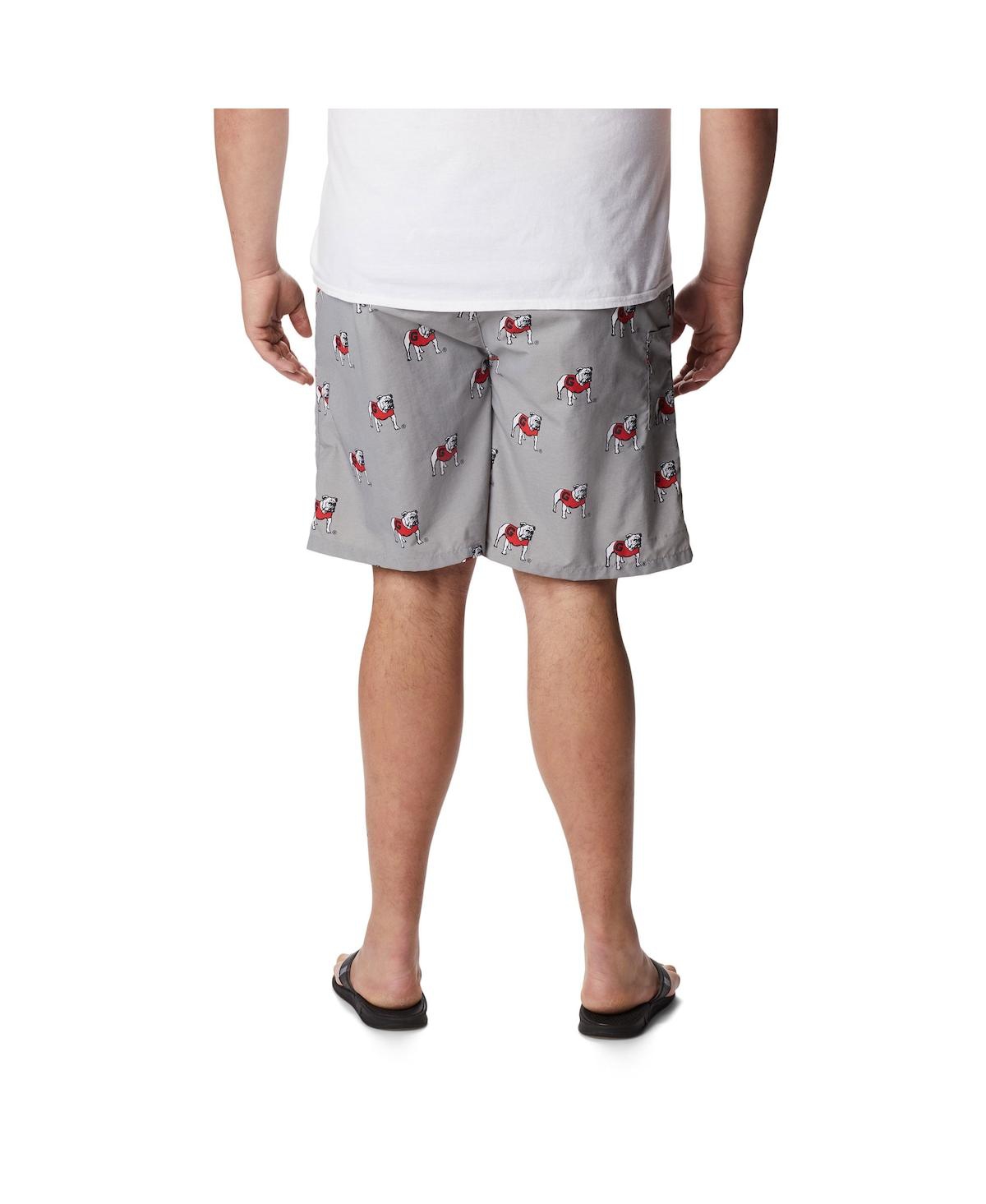 Columbia Men'sGeorgia Bulldogs Big Tall Backcast Ii Allover Print Omni-Shade Shorts - Gray