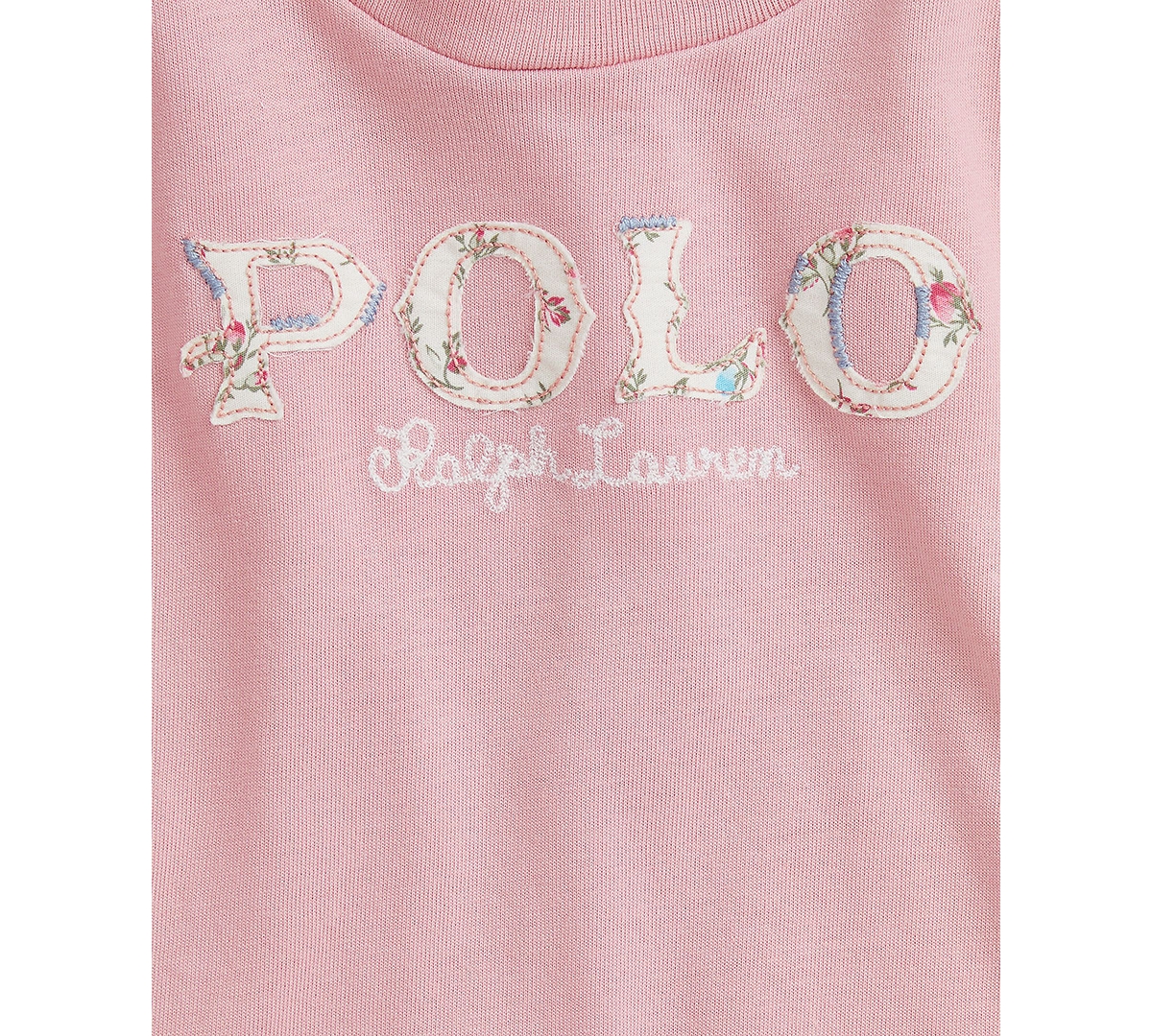 Polo Ralph Lauren Baby Girl Ruffled Tee & Floral Legging Set