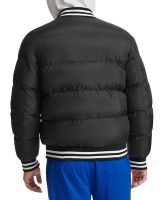 Men's Quilted Full-Zip Varsity Puffer Jacket