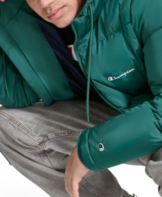 Men's Quilted Full-Zip Hooded Puffer Jacket 