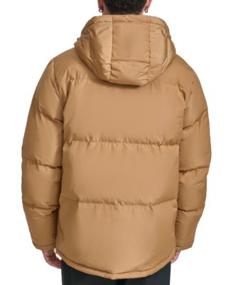 Men's Quilted Full-Zip Hooded Puffer Jacket 